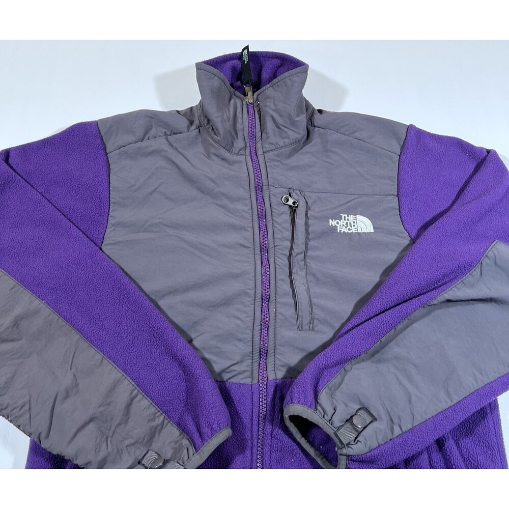 Vintage The North Face Fleece Jacket Nylon Panel Women's Small Outdoor - Picture 3 of 10
